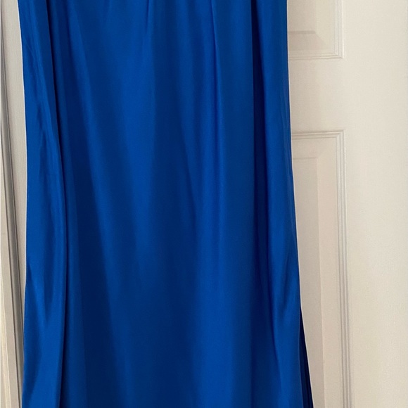J Crew Luster Crepe Skirt. Stunning blue color - Picture 3 of 10